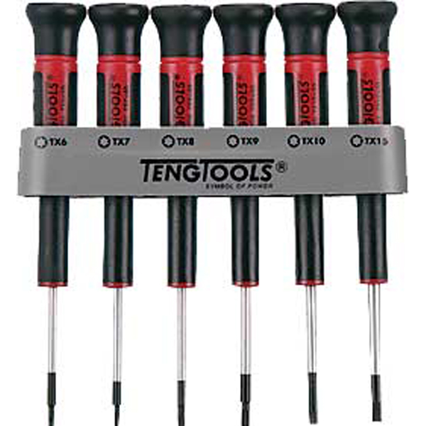 6pc MD Mini TX Screwdriver Set w/ Holder